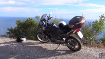 Monte Argentario, Toscane, ride en Honda 650 Transalp