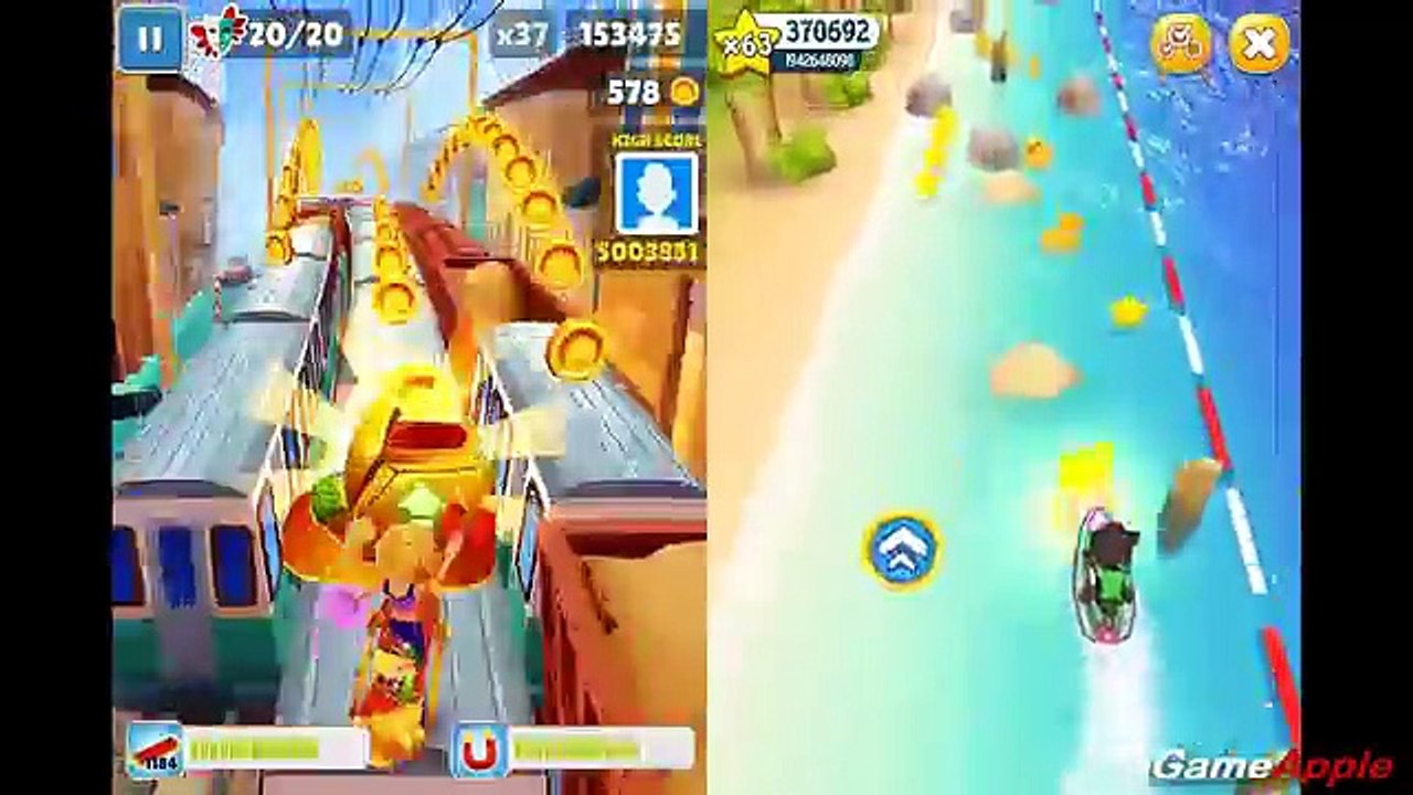 Subway Surfers Venice VS Talking Tom Jetski iPad Gameplay for Kids HD