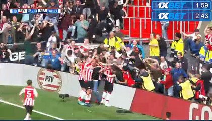 Goal Luuk de Jong (2:0) PSV Eindhoven vs Ajax