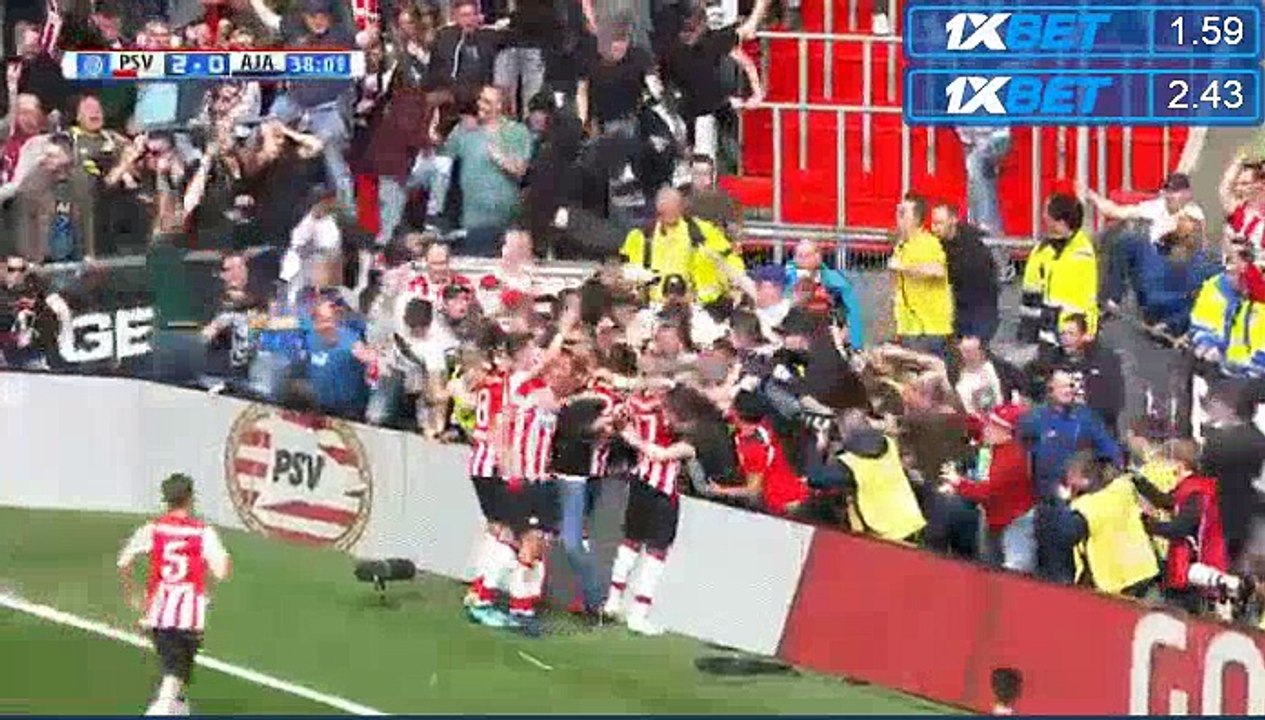 Goal Luuk de Jong (2:0) PSV Eindhoven vs Ajax