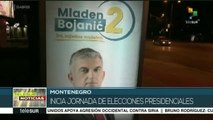 Inicia jornada de elecciones presidenciales en Montenegro