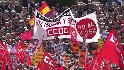 Pensionistas vuelven a la calle para reivindicar "pensiones dignas" en Madrid