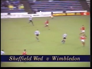 Sheffield Wednesday - Wimbledon 21-12-1991 Division One