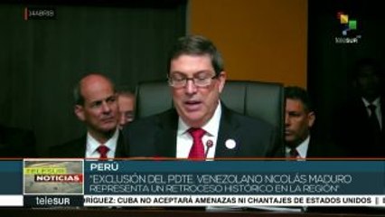 Rodríguez denuncia exclusión de Maduro en Cumbre de las Américas