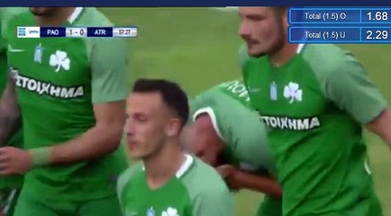 Anthony Mounier Penalty Goal HD Panathinaikos 1-0 Atromitos Athens