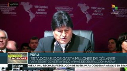 Cumbre de las Américas: Bolivia condena sanciones de EEUU a Venezuela