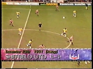 Sheffield United - Crystal Palace 28-12-1991 Division One