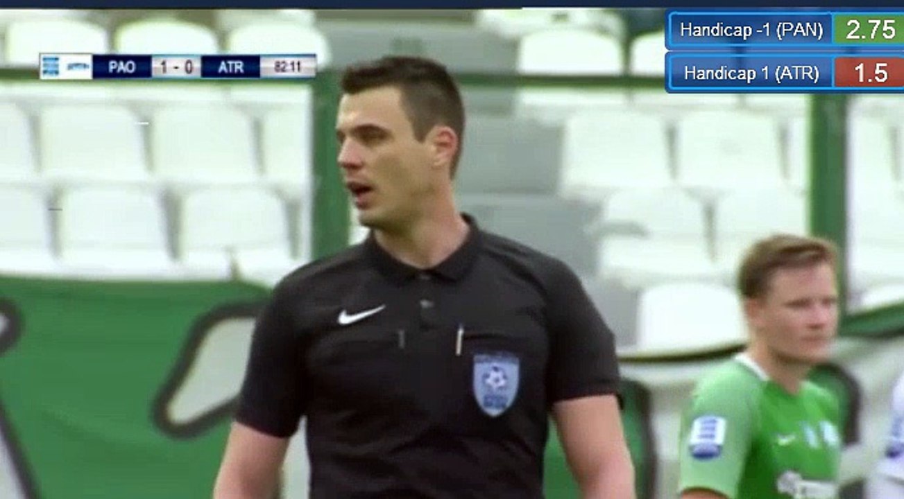 Ioannis Mystakidis RED CARD Panathinaikos 1-0 Atromitos Athens