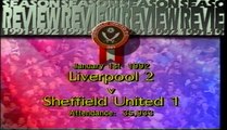 Liverpool - Sheffield United 01-01-1992 Division One