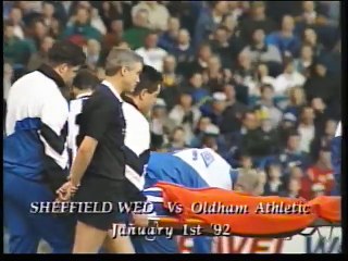 Sheffield Wednesday - Oldham Athletic 01-01-1992 Division One
