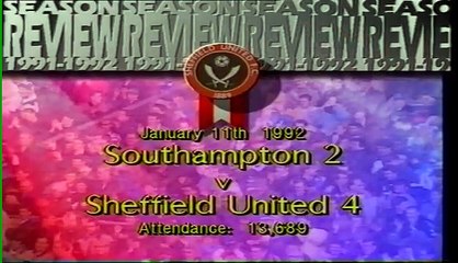 Southampton - Sheffield United 11-01-1992 Division One