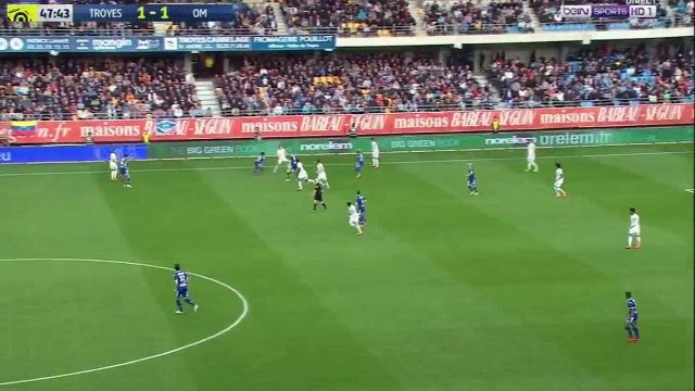 Benjamin Nivet Goal HD - Troyes 2 - 1 Marseille - 15.04.2018 (Full Replay)