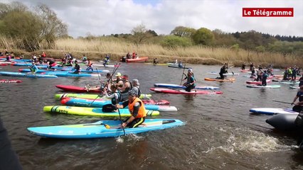 Pont-Scoff (56). Paddle race : 12 km avec le vent de face !