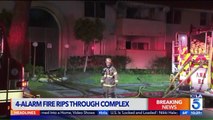 80 People Displaced, Four Injured After Multiple Fires at Southern California Apartment Complex