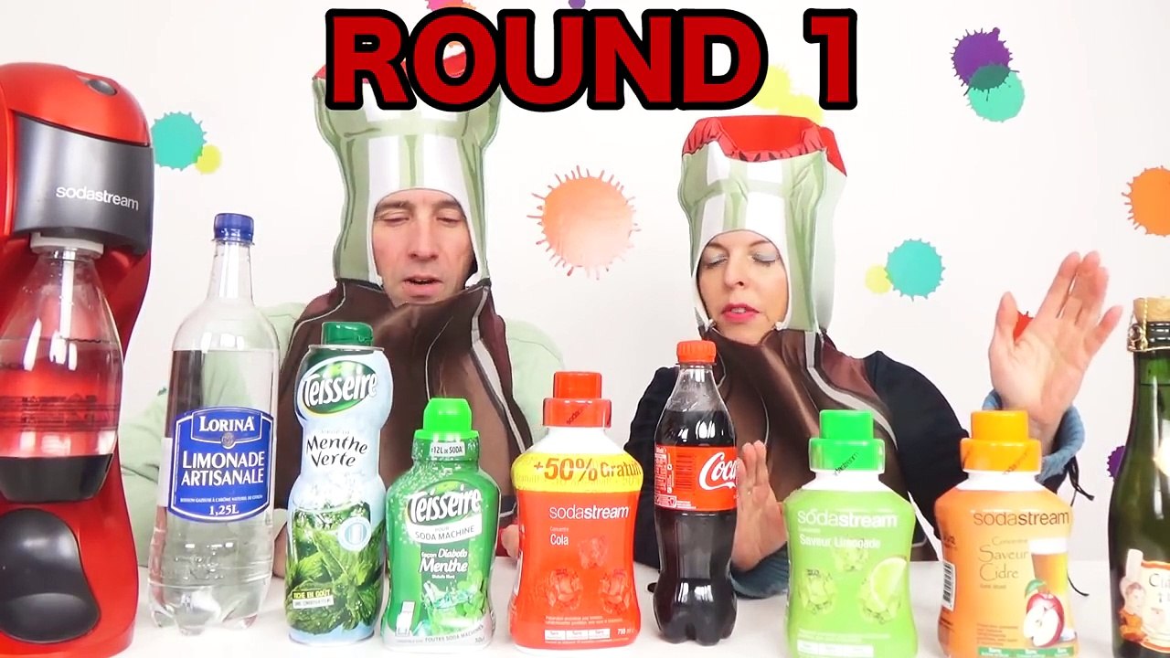 CHALLENGE SODA en COUPLE - La REVANCHE ! SODASTREAM vs VRAIS SODAS - Démo Jouets