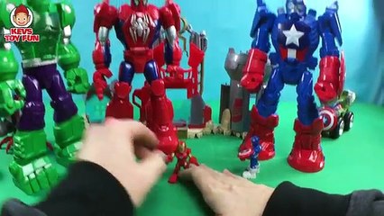 Playskool Heroes Marvel Super Hero Adventures Mech Armor Captain America Iron Man Hulk Spider Man