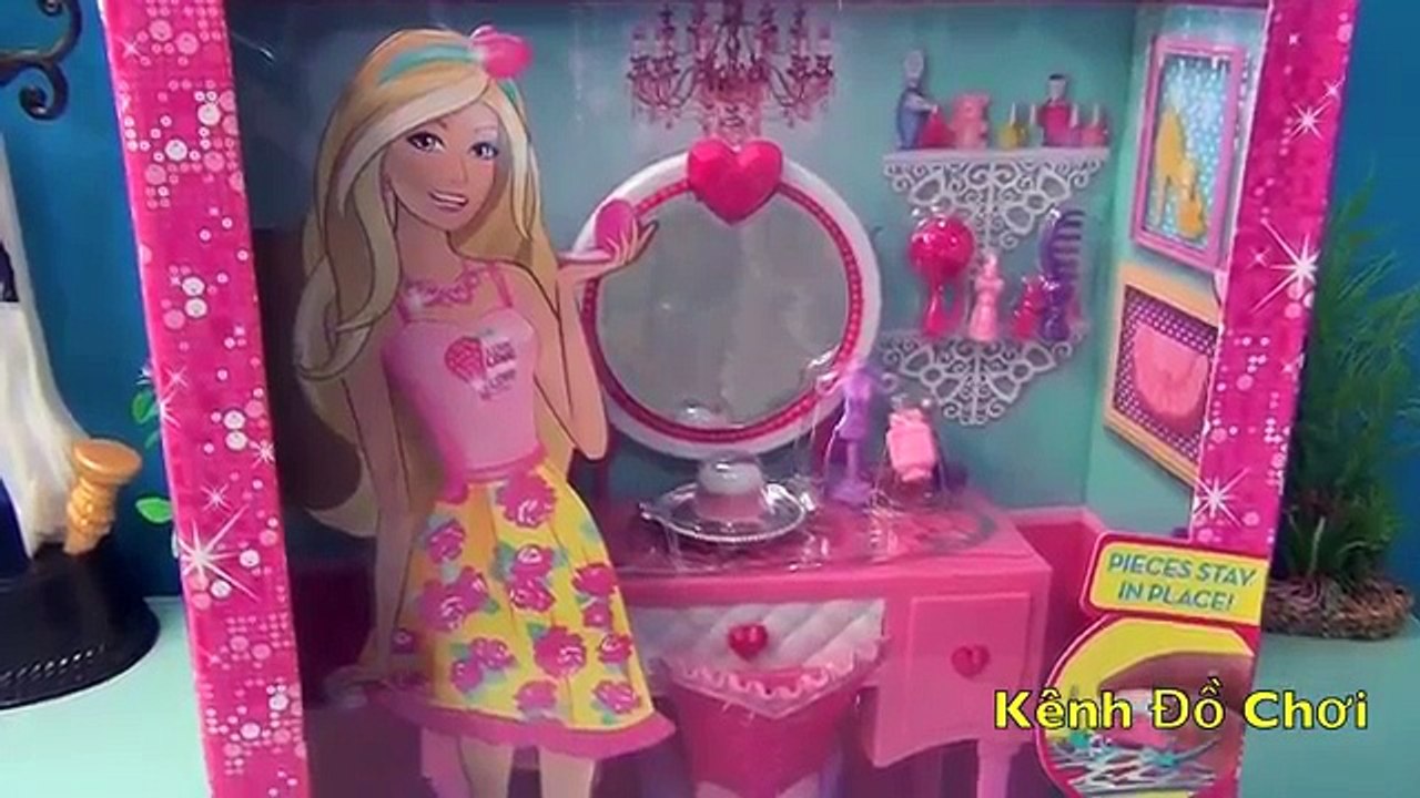 Đồ Chơi Bàn Trang Điểm Làm Đẹp Của Búp Bê Barbie (Thùy Hương) Barbie Glam Vanity