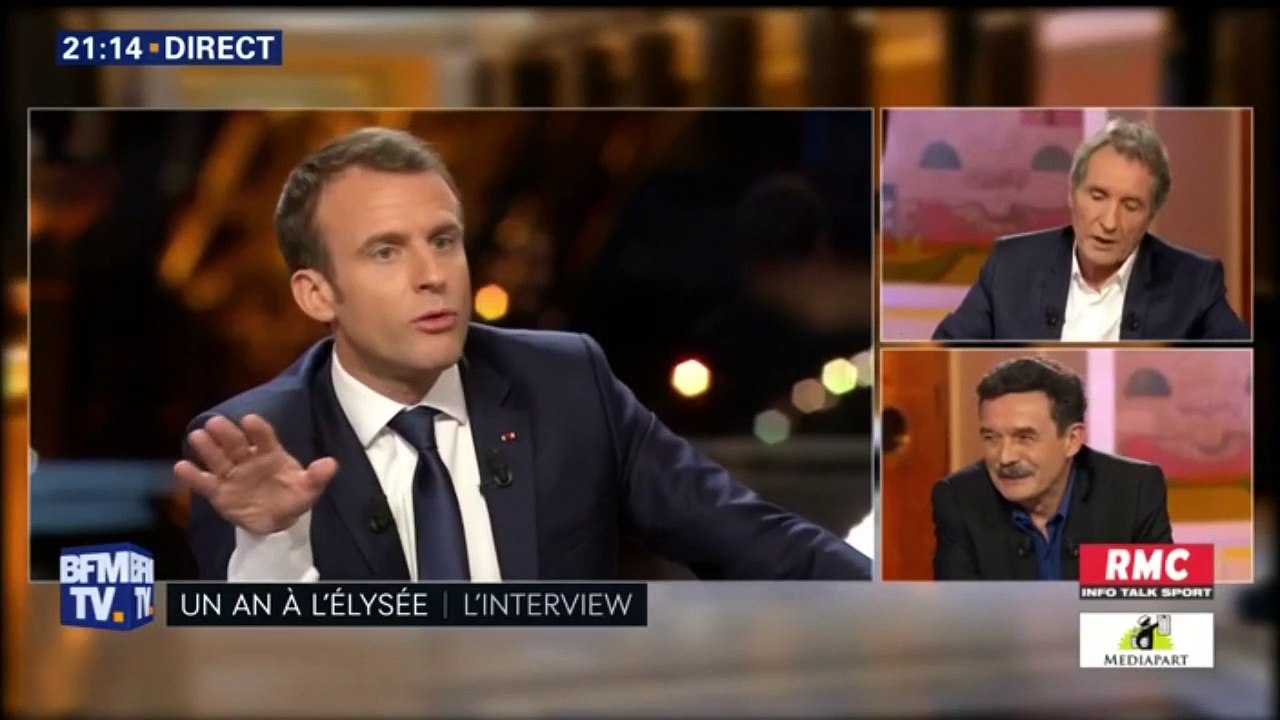 Règles fiscales: "Je ne vais pas vous dire votre ami Xavier Niel ou votre ami monsieur Drahi fait la même chose", lance Macron #MacronBFMTV
