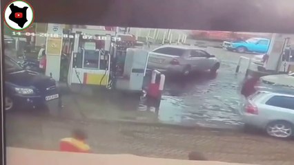 How a guy started FIRE at Shell Petrol Station Kasarani