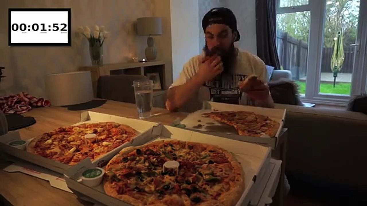 Three Papa Johns XXL Pizzas Challenge