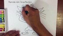 Oggy and the Cockroaches - how to draw Jack Cat cartoon network - TuTiTu