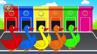 Learning Colors with Animals Goose, Giraffe, Cow, Pig, Sheep - Teach Colours Baby Children Toddlers