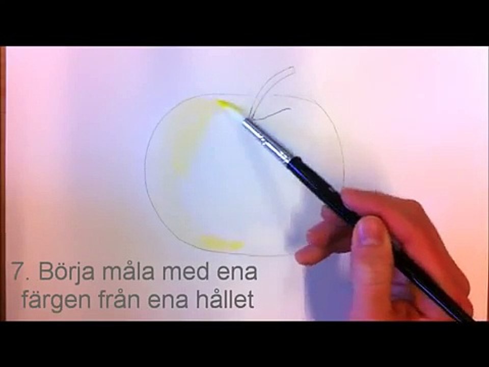 Lunaskolan Södra Bild Teckna och måla äpple