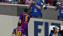 FIFA 15 ONLINE - Barcelona VS Real Madrid - Partido de Temporada - PS4 Gameplay