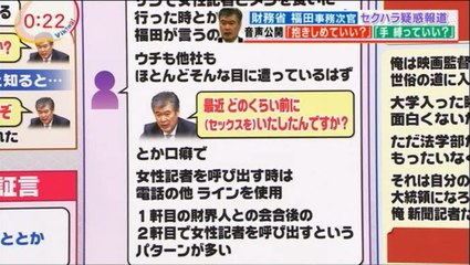 セクハラ発言：福田淳一　事務次官は、音声データ以外にも余罪多数、徹底的に調査＆追及すべき（財務省の再発防止策は？）