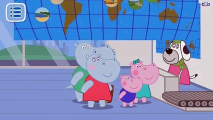 Гиппо Пеппа в Аэропорту Летим на каникулы (Hippo Peppa)
