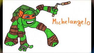 How To Draw Michelangelo from Teenage Mutant Ninja Turtles ✎ YouCanDrawIt ツ 1080p HD