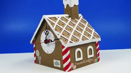 DIY RELOJ Decoracion Navideña con Cartón - DecoAndCrafts