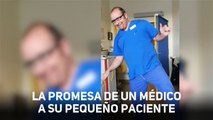 Un médico baila para un niño con una enfermedad rara