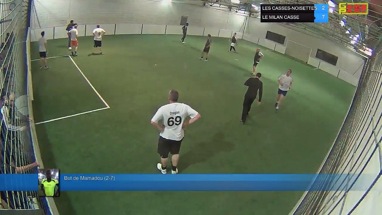 But de Mamadou (2-7) - LES CASSES-NOISETTES Vs LE MILAN CASSE - 16/04/18 21:00 - LIGUE 3