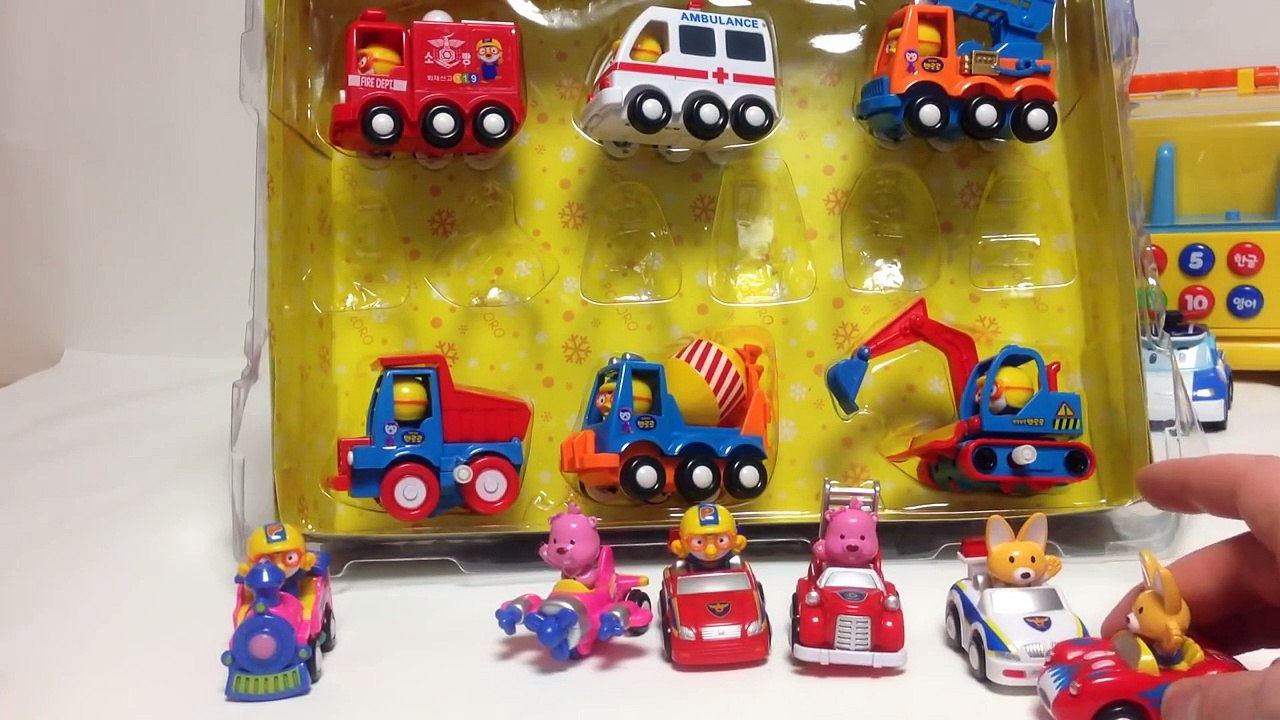 Pororo Mini Cars Unboxing and Play! 뽀롱뽀롱 뽀로로 자동...