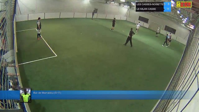 But de Mamadou (5-11) - LES CASSES-NOISETTES Vs LE MILAN CASSE - 16/04/18 21:00 - LIGUE 3