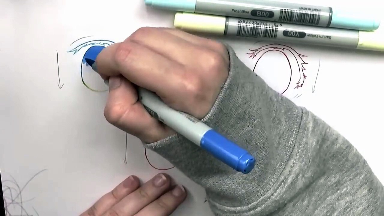 TUTO 5MIN- LES DEGRADÉS AUX COPICS (ou feutres alcool)