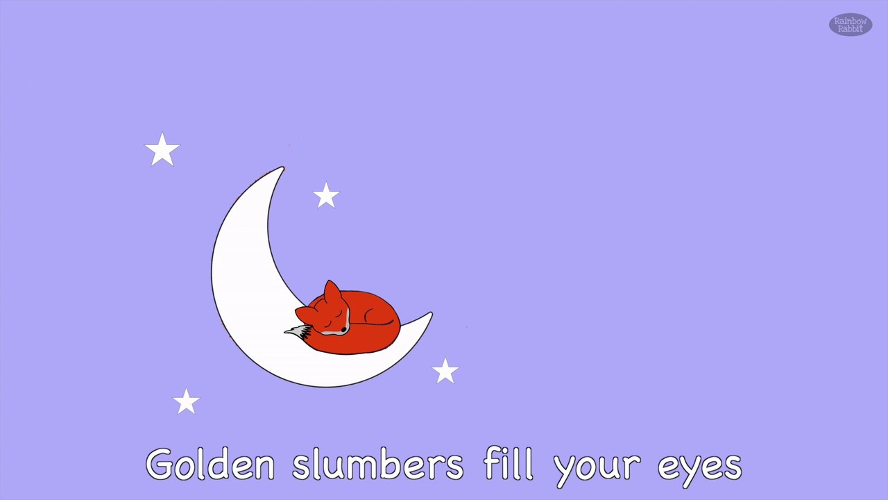 Golden Slumbers | NURSERY RHYME | RainbowRabbit | (Official Video)