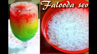 Falooda Sev /Falooda Noodles /Falooda lachha recipe Quick and Easy at home by Khana Manpasand