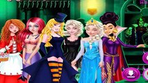 Disney Princesses Trick or Treat w Elsa Anna Ariel Merida & Aurora Halloween Dress Up Game For Girls