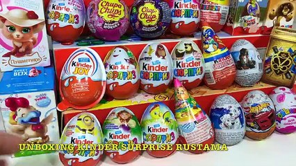 Киндер Сюрпризы,Unboxing Kinder Surprise Тачки,Гадкий Я 3,Маша и Медведь,Фиксики,Angry Birds,Машинки