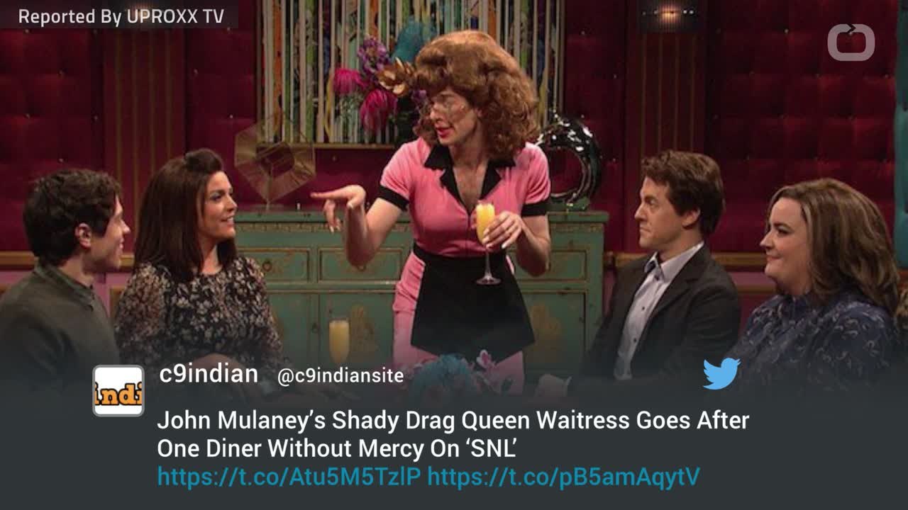 John Mulaney’s Drag Queen Waitress Attacks One Diner On ‘SNL’