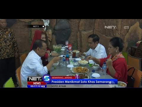 Kunjungan Kerja ke Semarang, Presiden Jokowi Nikmati Soto Khas Semarang - NET 5