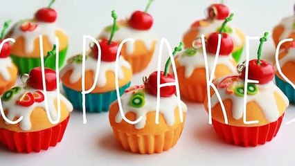 polymer clay watermelon cupcake TUTORIAL + GIVEAWAY (closed) ! | cupcakes project part 3