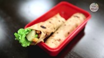 Healthy Chole Roll Recipe In Marathi | छोले व्रॅप | How To Make Chole Wrap | Tiffin Recipes | Sonali