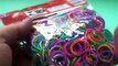 Como fazer Pulseira de elástico ligada em anel de elástico. Rainbow Loom Tudo colorido! Pig Boss Toy