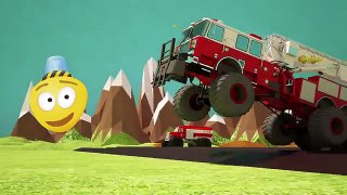 Fire Brigades Monster Trucks | Learn Colors with Monster Fire Trucks | Educational Cartoon