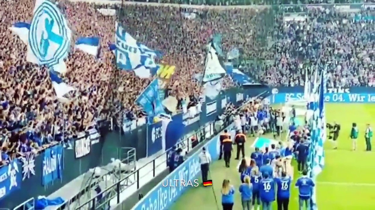 Derbysieger Schalke 04: Siegesfeier mit Dominico Tedesco und Spieler bei Nordkurve Schalke | S04-BVB