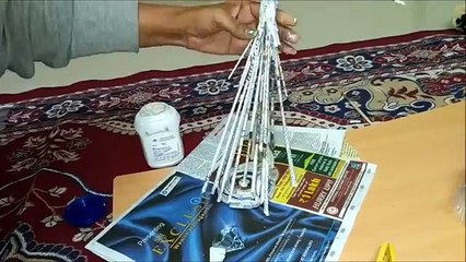 African Doll Making with News Paper Tubes