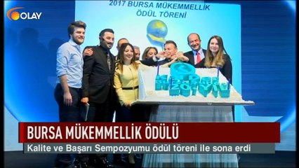 Bursa mükemmellik ödülü